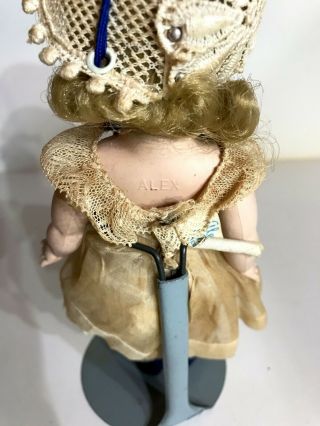 Vintage 1953 Madame Alexander - Kins Doll With Stand & Tagged Dress 2