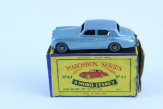 Vintage Moko Matchbox 44 Rolls Royce Silver Cloud