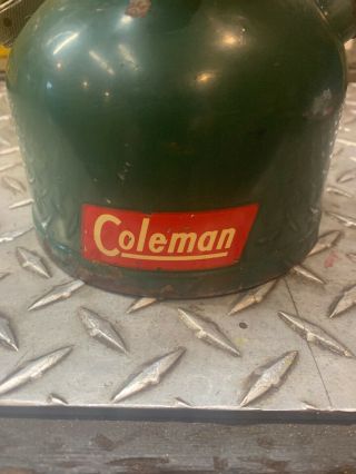 Vintage Coleman Lantern 200a 1951 Christmas Lantern 12/51 Red and Green 2