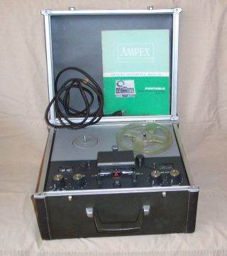 Vintage 1963 Ampex 1260 Reel To Reel Recorder Complete Not