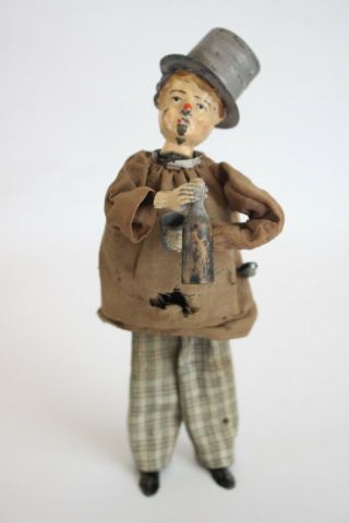 Antique Fernand Martin The Drunkard Le Pochard Wind Up Tin Toy