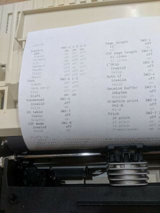 EPSON LQ - 500 Vintage Dot Matrix Printer Model P78PA READ 3