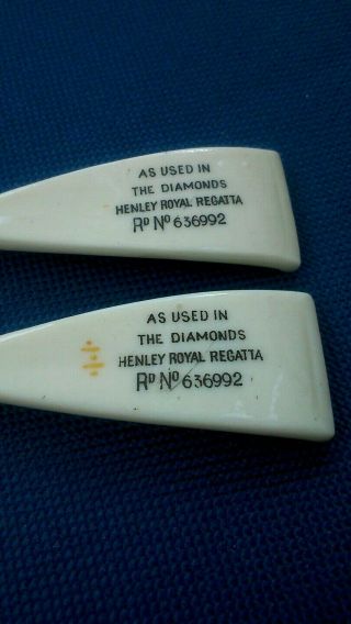 Vintage Hawkins Goss Henley Royal Regatta Rowing Oars Blades Dimond Sculls badge 2
