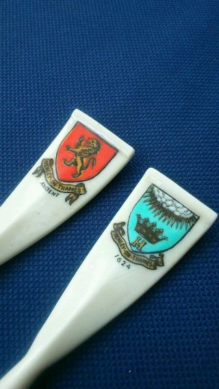 Vintage Hawkins Goss Henley Royal Regatta Rowing Oars Blades Dimond Sculls badge 3