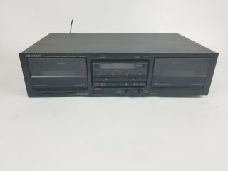 Vintage Kenwood Dual Cassette Deck Kx - 69w -