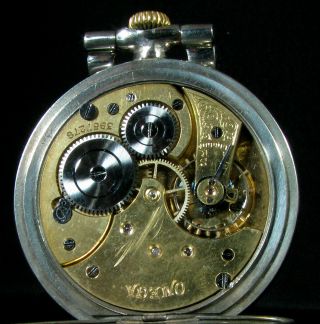 OMEGA Antique 1915 Mens Large Wristwatch Metal Dial 9