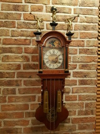 Vintage Dutch Warmink Friesian Wall Clock (tail Clock,  8 Days Movement)