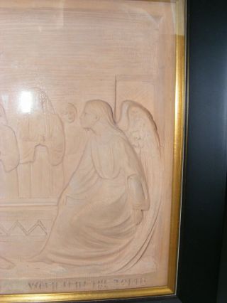 Rare George Tinworth Doulton Lambeth Relief Terracotta Plaque Angels & Woman 5
