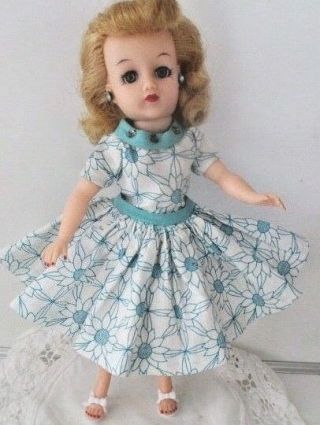 Vintage Ideal Little Miss Revlon 10½ " Doll With Tagged Outfit Platinum Hair Vguc