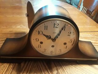 Vintage Linden Mantle Clock West Germany Triple Chime Cuckoo Clock 1051 - 120
