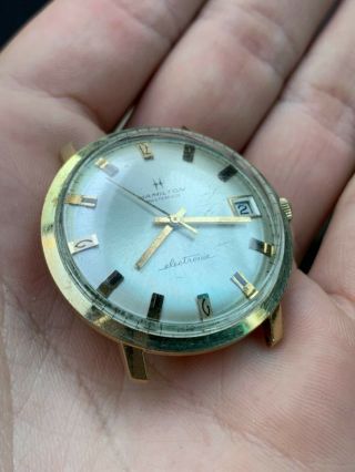 Vintage Men ' s Hamilton Masterpiece watch electronic 10k gold filled watch 3