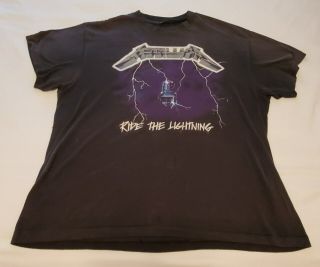 1987 Metallica Vintage T - Shirt Xl