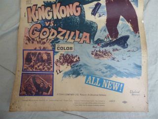 KING KONG vs GODZILLA Vintage 1963 Movie Poster/Window Card 18.  5 
