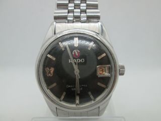 Vintage Rado Green Horse Kingsize Date Stainless Steel Automatic Mens Watch