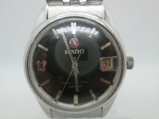 VINTAGE RADO GREEN HORSE KINGSIZE DATE STAINLESS STEEL AUTOMATIC MENS WATCH 2