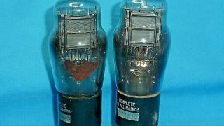 2 National Union Single Plate 45 Vintage Vacuum Tube Test Very Strong 3
