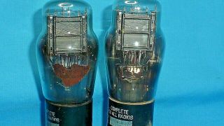 2 National Union Single Plate 45 Vintage Vacuum Tube Test Very Strong 4