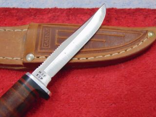 Near Vintage CASE XX RAZOR EDGE Fixed Blade Knife & Sheath M3F SSP 3