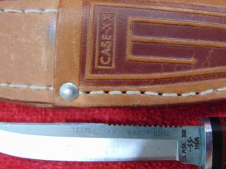 Near Vintage CASE XX RAZOR EDGE Fixed Blade Knife & Sheath M3F SSP 7