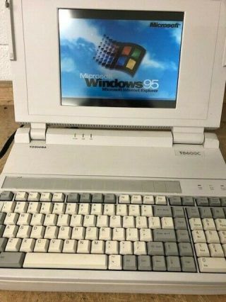 Vintage Toshiba T6400c Desktop Computer.