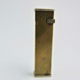 Vintage Dunhill Art Deco Gold Plate And Silver Tallboy Lighter,  Cartier Licence