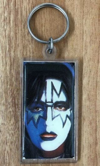 Vintage Kiss Ace Frehley Key Ring Aucoin Management 1980