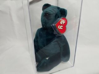Authenticated Ty Beanie Baby Old Face Of Jade Teddy Rare 1st/1st Gen Tag Mwnmt