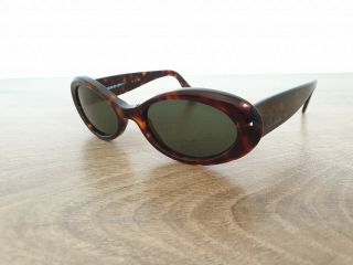 Vintage Giorgio Armani 944 063 Tortoise Shell Sunglasses Ga Glass Lenses Italy