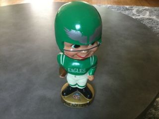 Vintage Philadelphia Eagles Nfl Football Bobble Head Figure.  Not Plastic.