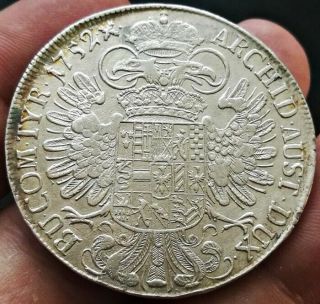 Austria Hungary 1 Thaler 1752 Silver Maria Theresa Rare