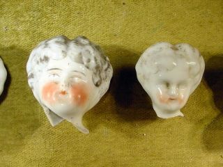 25 x excavated vintage victorian faded painted doll head 1890 mixed media Art 8