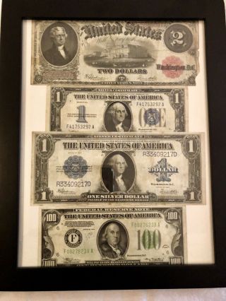 Vintage Old Paper Money Federal Reserve Notes From 1920 