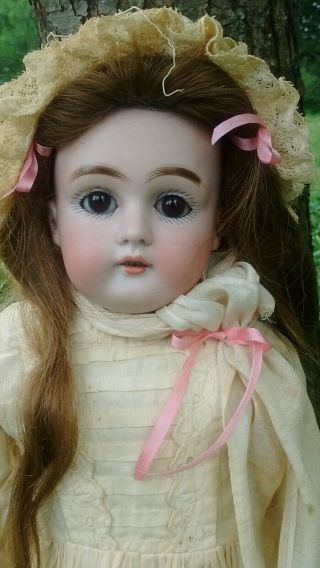Antique Early Kestner Bisque Shoulder Head Child Doll 5