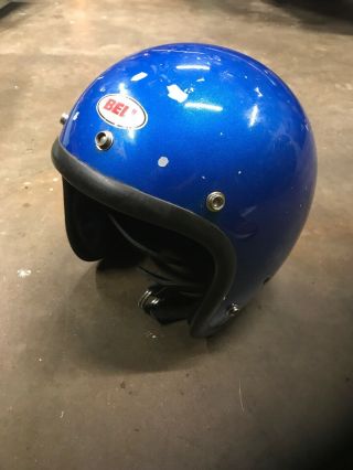 Vintage Bell Rt 3/4 Open Motorcycle Helmet R - T Size 7 1/8 57cm 1980
