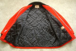 Vtg 50 ' s 60 ' s Lakeland The Clicker Car Coat Jacket Men ' s 42 red 8