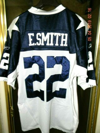 Vintage Emmitt Smith Alternate Dallas Cowboys Football Jersey Size 52