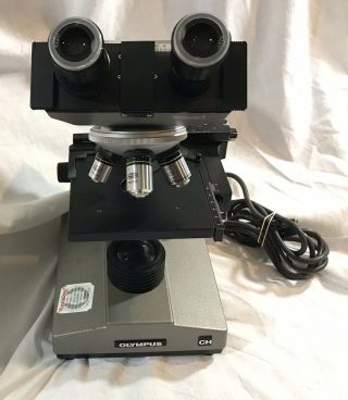 Vintage Olympus Ch Modular Biological Microscope Chbs 4x 10x 40x Hi 100x