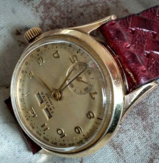 VERY RARE VINTAGE INVICTA SEELAND TRIPLE CALENDAR wristwatch - men’s - 1950’s 5