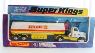 Matchbox Lesney Vintage Superkings K - 16 Shell Petrol Tanker - Mib Truck Uk