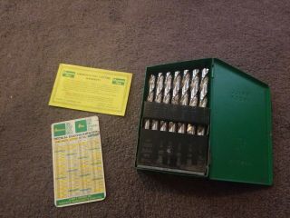 Vintage Hanson 29 Pc Drill Index Set 1/16 To 1/2 By 1/64 - Made In Usa - Rare