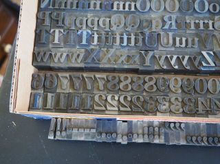 Vintage Lead Letterpress Type,  Bookbinding,  Hotfoil,  Large Font (30) 6