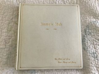 Rare Jimmy Durante 75th Bday Album Gifted To Jerry Lewis 1968