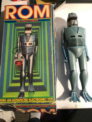 Vintage 1979 Parker Brothers Marvel Rom The Space Knight Action Figure W/box