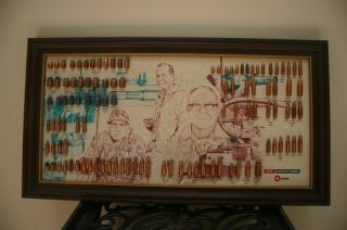 Speer Bullet Board Cartridge Ammo Display - Founding Fathers