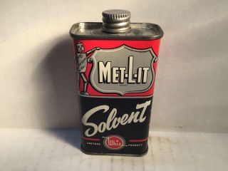 Vintage Met Lit Whiz Oil Can Nos Handy Oiler Oz 4 Rare Lead Tin Shell Chevy Ford