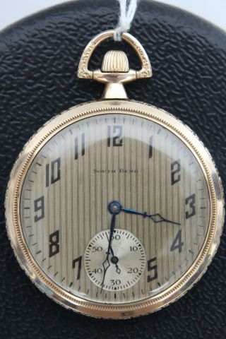 1923 Antique South Bend 429 12s 19j Double Roller Gold Filled Pocket Watch