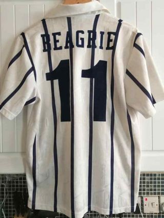 Manchester City 1993 - 95 3rd Shirt M/Men RARE Umbro Brother Beagrie & 11 2