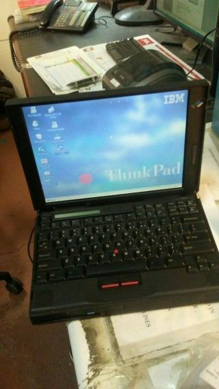 Vintage Ibm Thinkpad 760xl Notebook Laptop 1997 Type 9547 With Targus Laptop Bag