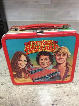 1980 Vintage Aladdin The Dukes Of Hazzard Metal Lunchbox No Thermos