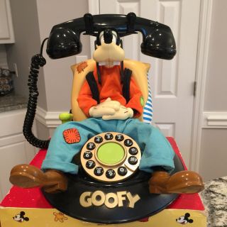 Walt Disney Goofy Animated Talking Vintage Telephone